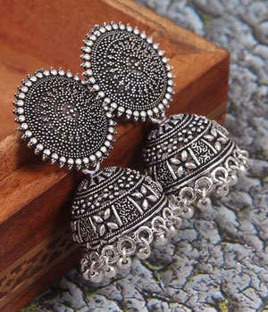 Oxidised earrings wholesale | Wholesale silver jewelry, Art nouveau  jewelry, Modern silver jewelry