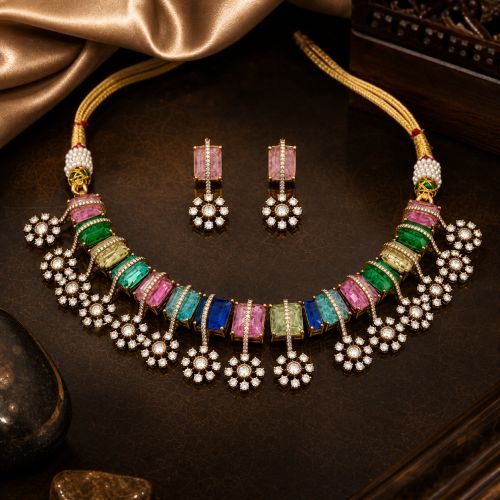 CZ American Diamond jewellery wholesale designs