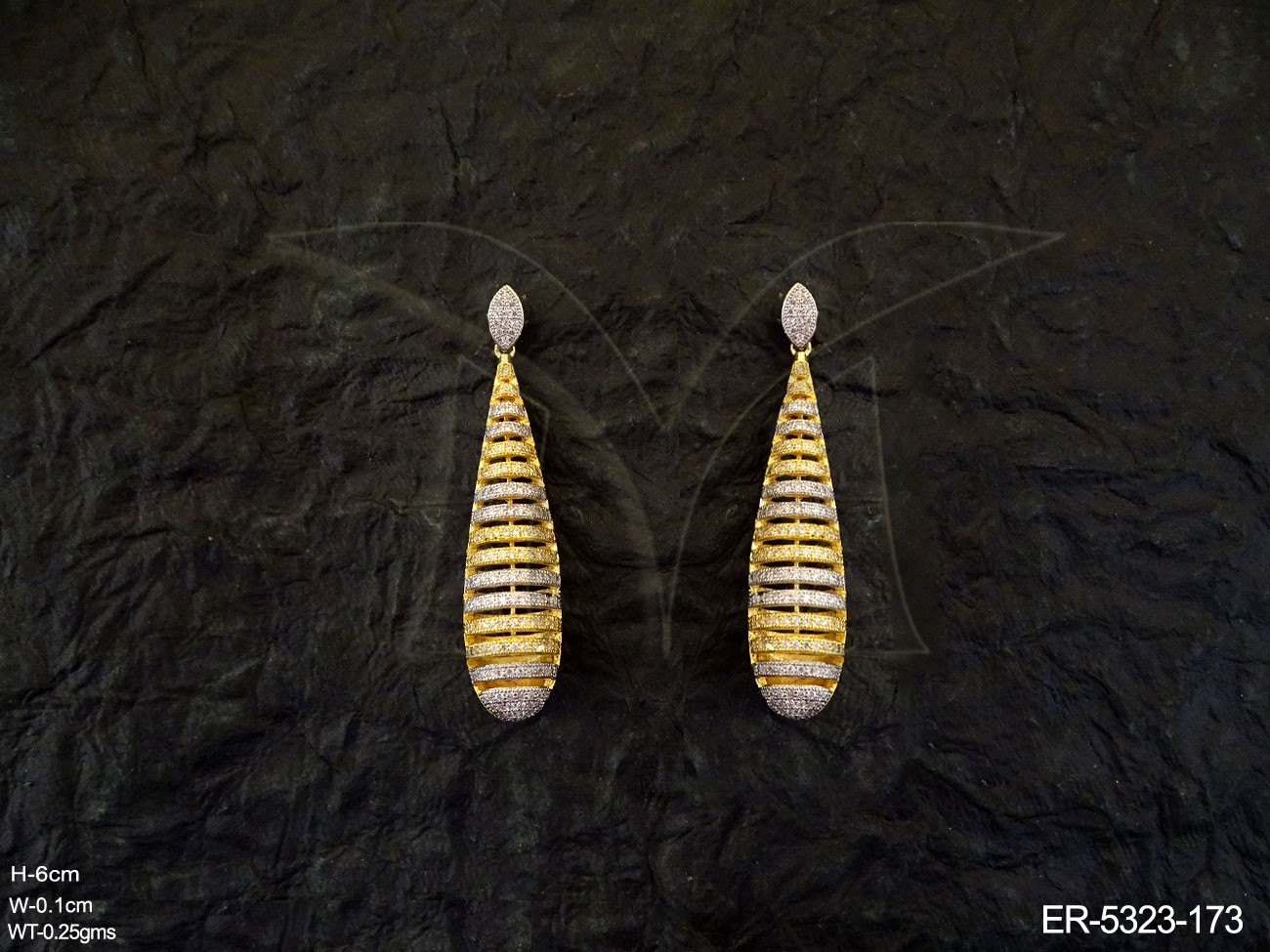 ER-5323-173-GOLD SILVER WHITE