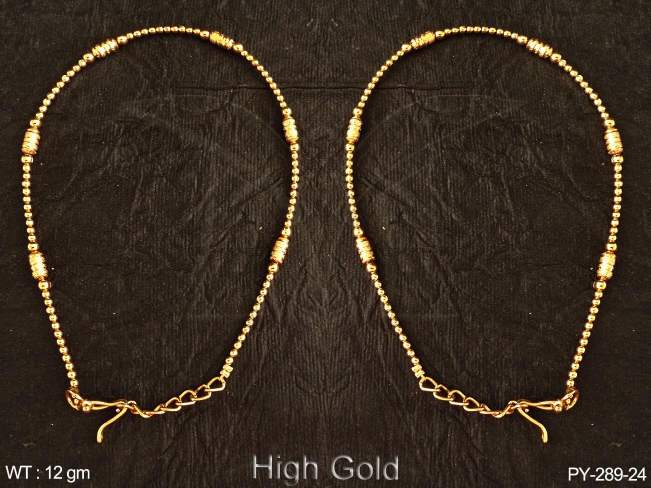 gold simple payal