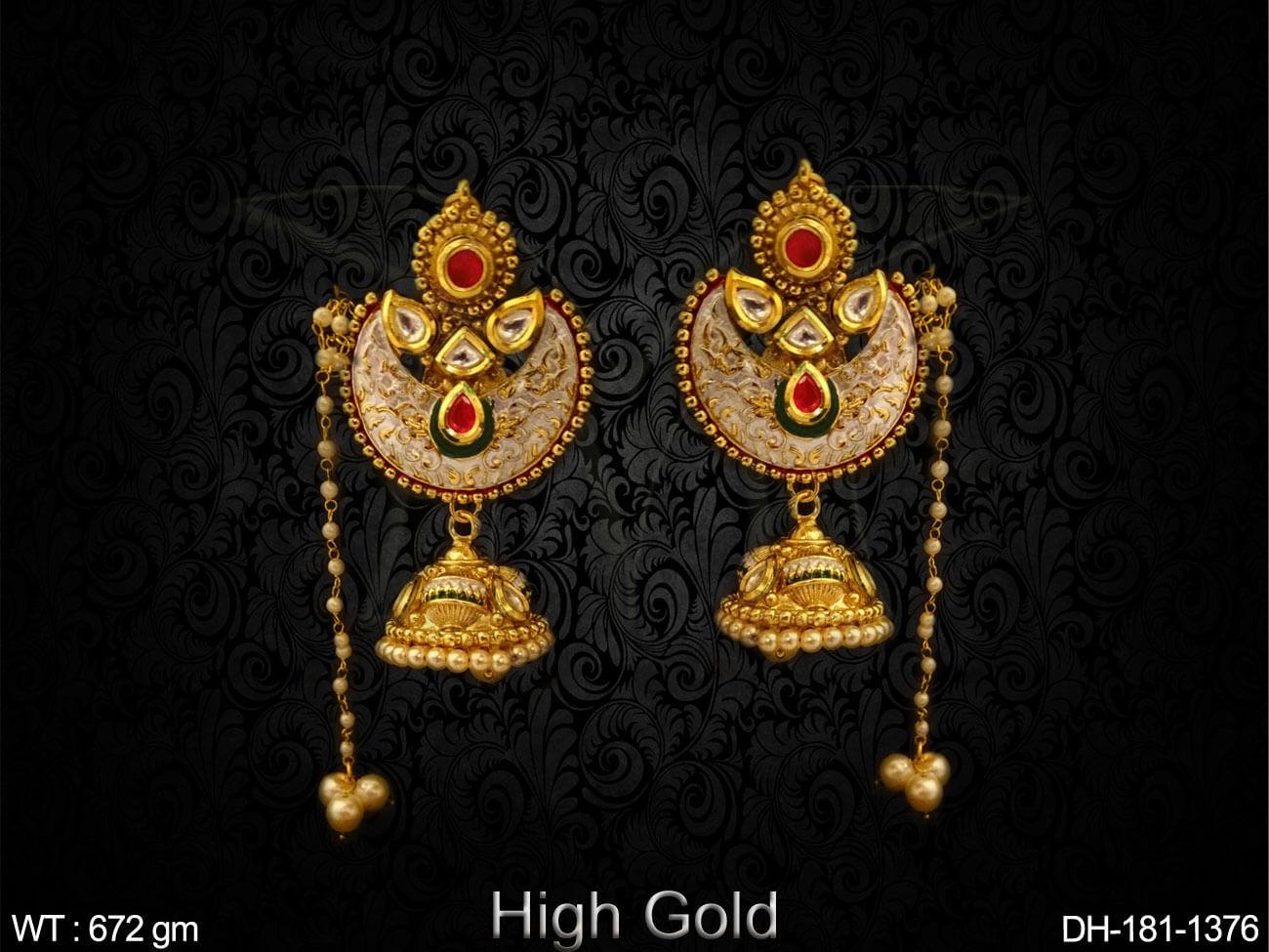 Multi Chand Traditional Kundan Dulhan Set - Kundan Jewellery - Kundan Dulhan Set - Manek Ratna 