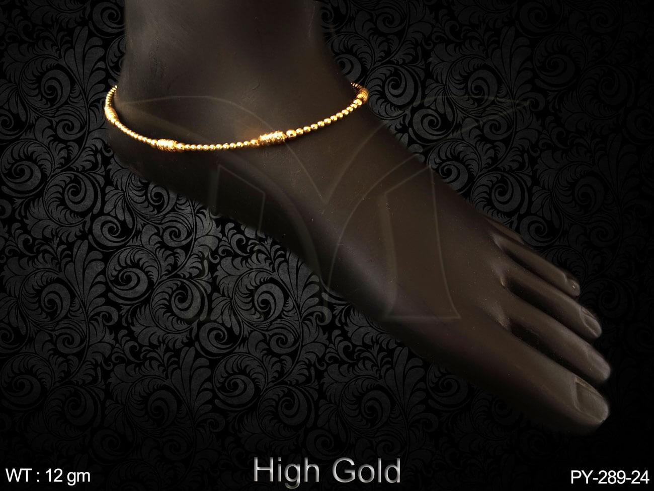 gold simple payal