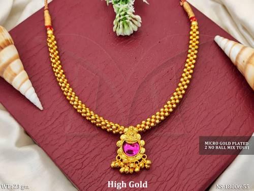 high-gold-2-line-ball-tushi-necklace-for-women-