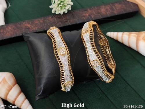 Fancy Gold Finish Party Wear Bangles