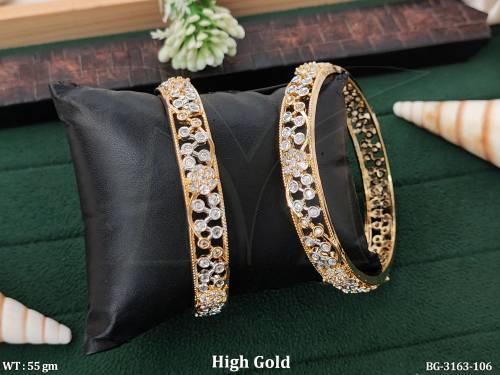 Stone-studded luxury bangles