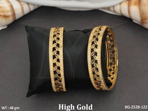 ad-cz-jewellery-fashionable-high-gold-polish-american-diamond-2-pc-bangles-set