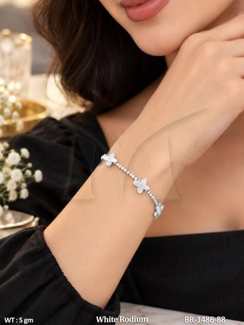 American Diamond Designer Link Bracelet