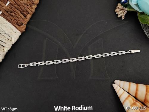 chic-american-diamond-jewellery-white-rodium-polish-dazzling-stone-accents-bracelet