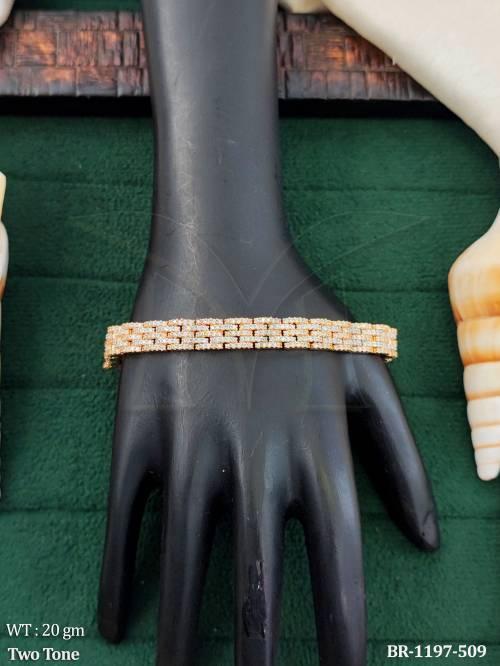 american-diamond-two-tone-bracelet-for-women-party-wear