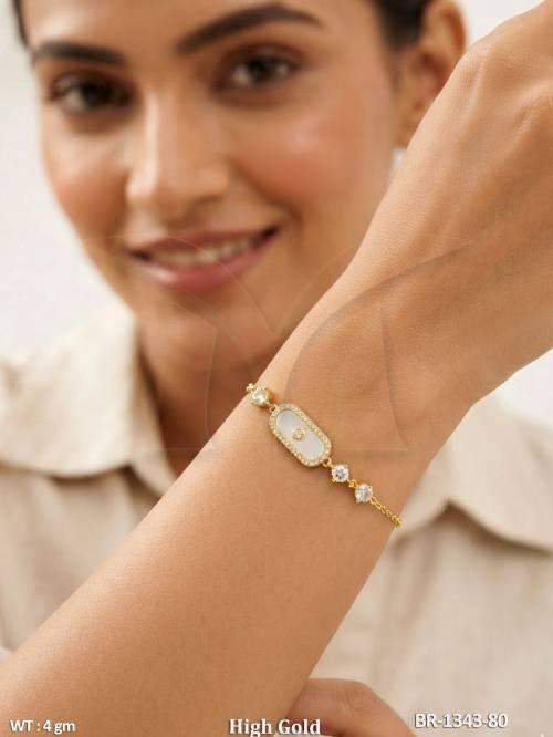 american-diamond-oval-charm-chain-bracelet
