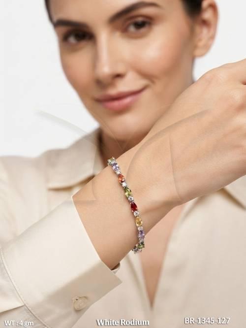 Multicolor American Diamond Designer Bracelet