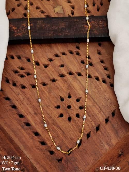american-diamond-two-tone-polish-fancy-style-chain-