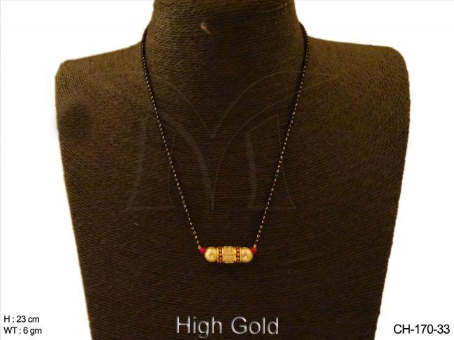 Delicate Mangalsutra AD Chain Set