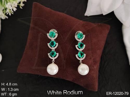 cz-ad-stones-white-rodium-polish-fancy-design-party-wear-long-dangler-american-diamond-earring