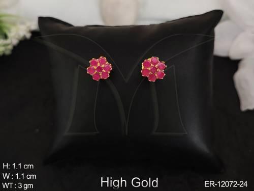 Designer Beautiful Fancy Style Full Stone American Diamond Party Wear Earrings 