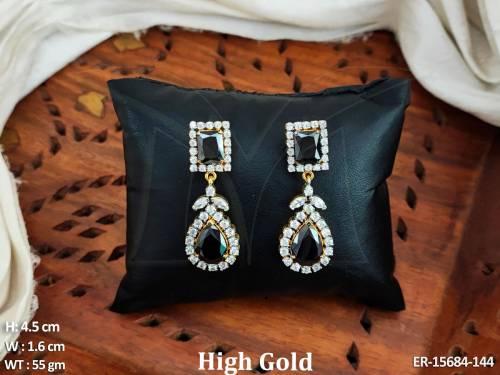 beautiful-cz-stone-high-gold-polish-fancy-style-earrings-