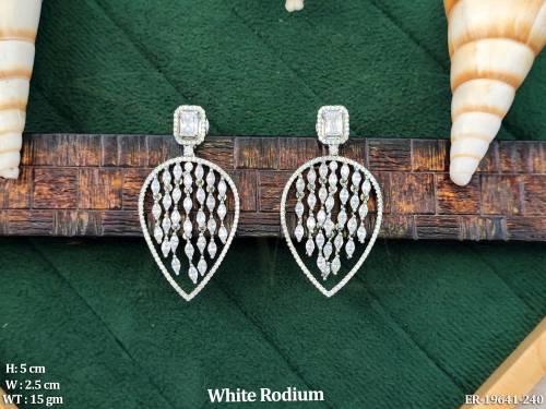 Stylish Diamond Look Drop Earrings for Women