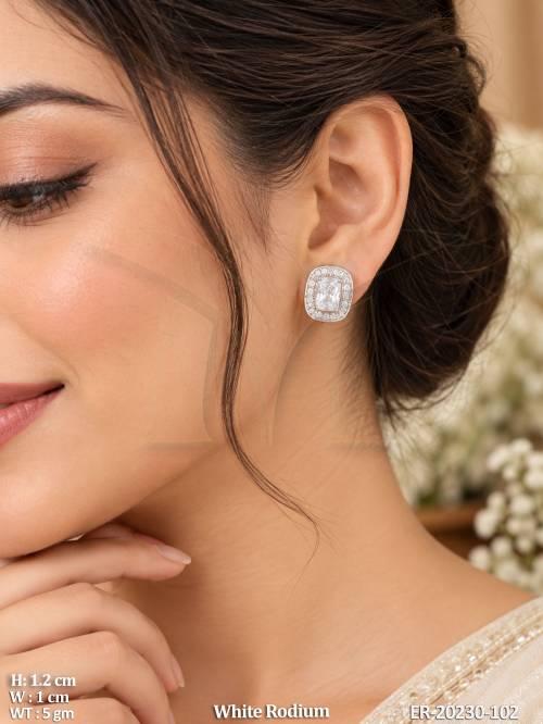 Fancy American Diamond Earrings for Women