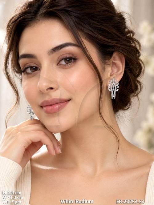 white-rodium-american-diamond-designer-earrings