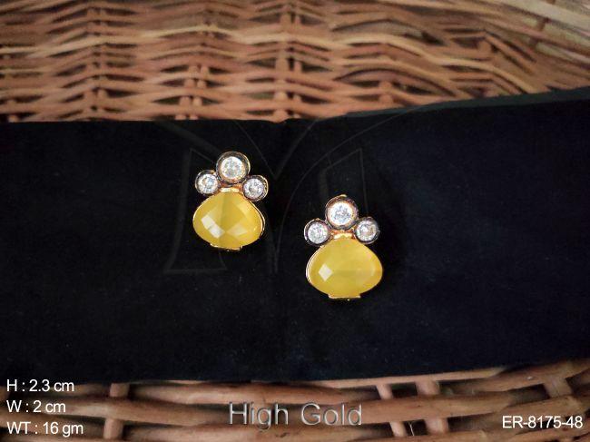 Beautiful Colourful Elegant American Diamond Earring