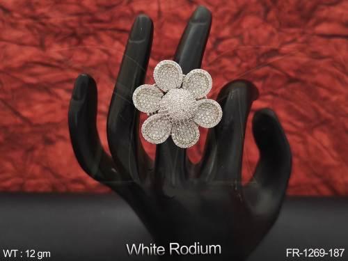 Beautiful Designer Party Wear American Diamond Finger  Rings