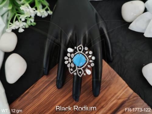 black-rodium-polish-fancy-design-party-wear-beautiful-cz-ad-stones-american-diamond-finger-ring-