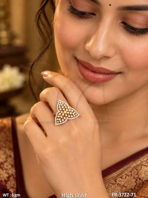 american-diamond-triple-leaf-high-gold-finger-ring
