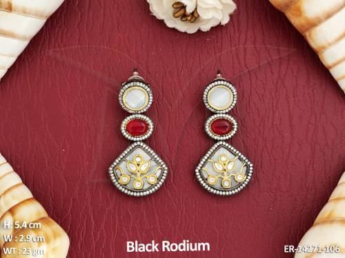oval-shape-stones-fancy-design-black-rodium-polish-ad-fusion-earrings