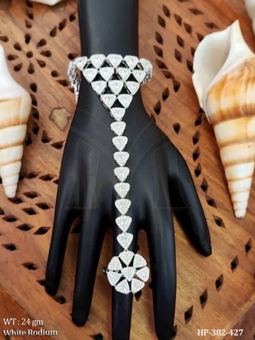 white-rhodium-american-diamond-heart-haath-pan