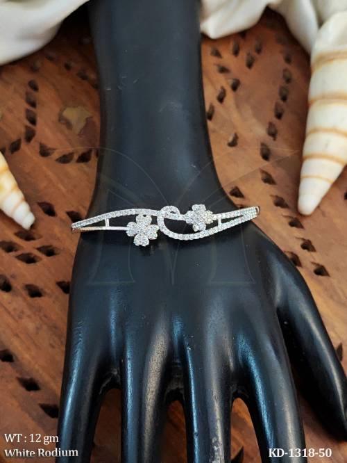 designer-american-diamond-kada-bracelet-white-rodium-polish-floral-design-cz-kada-for-women