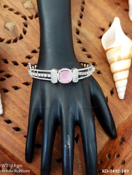white-rhodium-ad-emerald-look-party-wear-kada
