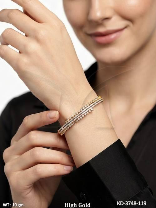 High Gold American Diamond Designer Kada