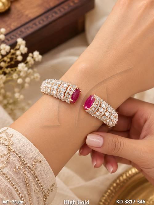 High Gold Designer Diamond Kada