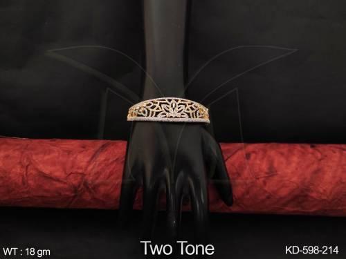 Cz Ad Two Tone Designer Fancy Style Party wear Beautiful Kada 