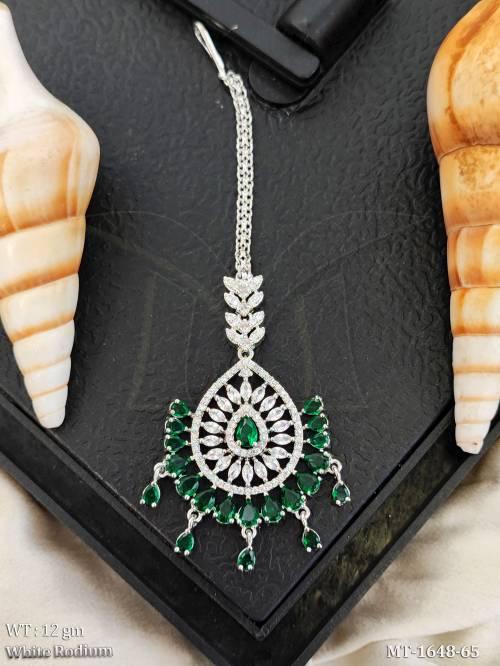 traditional-stone-maang-tikka-fancy-wedding-wear