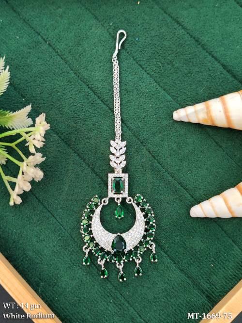 Designer Chandbali Style Maang Tikka for Women