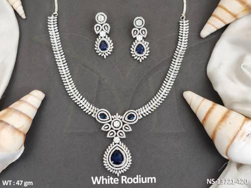 beautiful-full-cz-ad-stones-party-wear-white-rodium-designer-american-diamond-short-necklace-set-