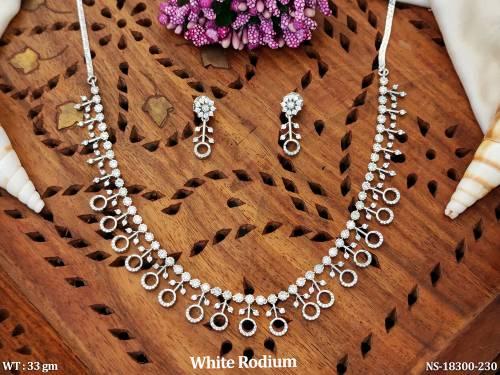 american-diamond-white-rodium-ad-cz-full-stone-short-necklace-set-