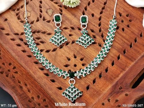 american-diamond-cz-stone-white-rodium-polish-necklace-set-