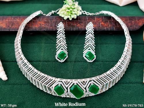 designer-white-rodium-polish-cz-stone-short-necklace-set-