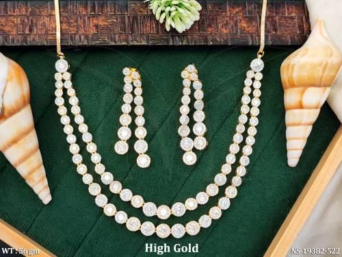 high-gold-american-diamond-double-line-necklace-set