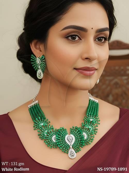 white-rhodium-ad-necklace-set-heavy-party-wear
