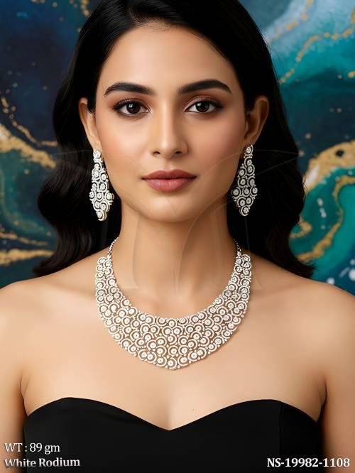 American Diamond Heavy Designer Necklace Set