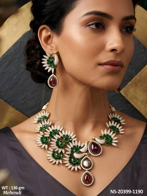fancy-full-stone-american-diamond-peacock-necklace-set