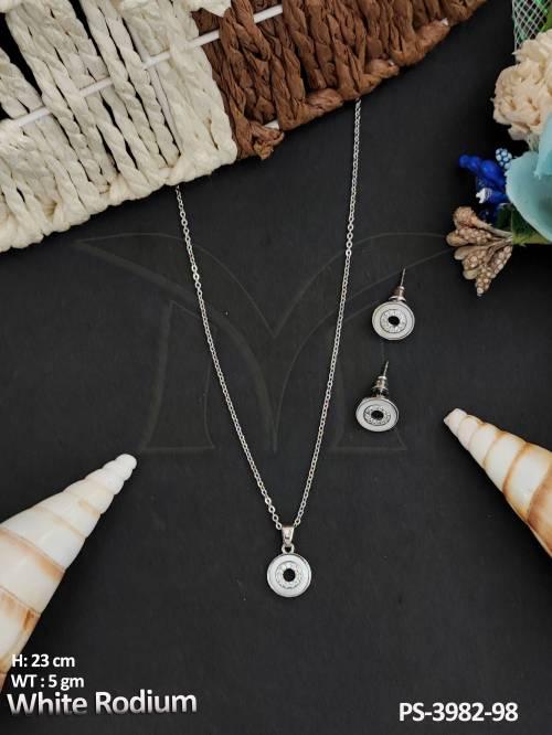 american-jewellery-white-rodium-polish-fancy-designer-pendent-set-