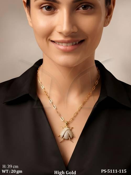 american-diamond-ladybug-charm-pendant-set