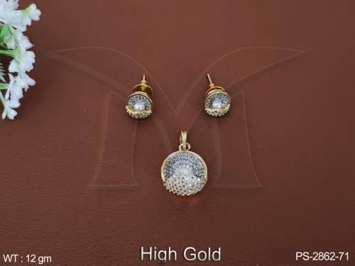 designer-fancy-style-party-wear-beautiful-high-gold-polish-cz-ad-stones-american-diamond-jewellery-pendant-set-