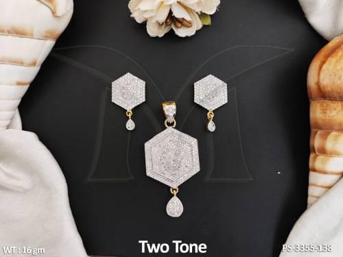 ad-jewellery-two-tone-polish-hexagon-shape-designer-wear-ad-pendant-set