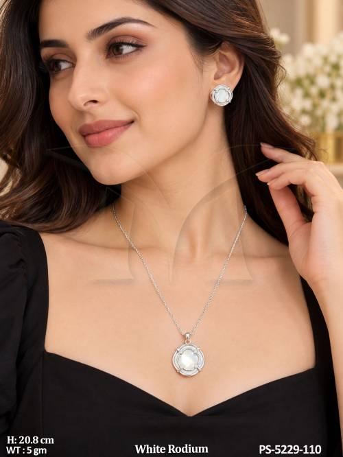 elegant-pearl-american-diamond-white-rodium-pendant-set