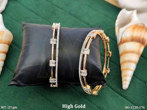 Elegant American Diamond Bangles for Women